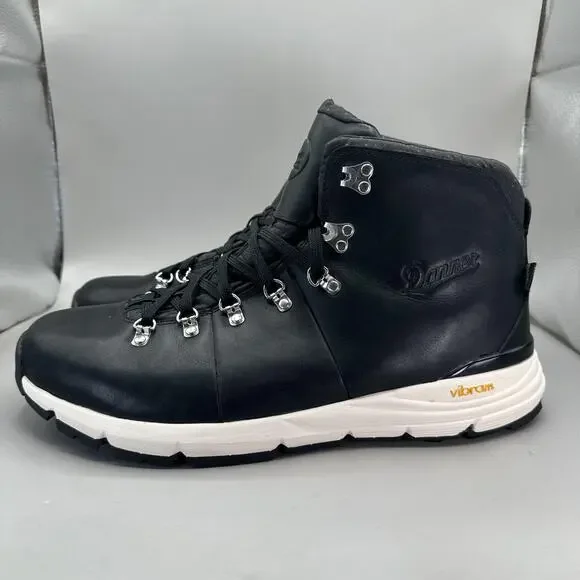 Danner Mountain 600 4.5" Boots Mens Size 13 Black Leather Vibram Hiking 62242 - Picture 2 of 13